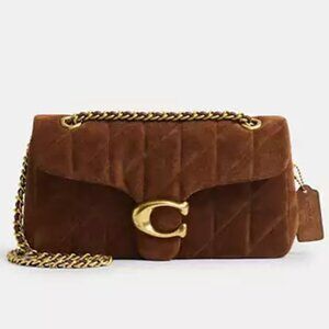 NWT ✅ COACH Tabby Shoulder Bag 26 With Quilting CCK49 WARM BROWN / BRASS⭐️NWT